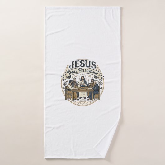 Jesus-Tischgemeinschaft Jesus-Tischgemeinschaft Ch Badehandtuch (Badehandtuch)
