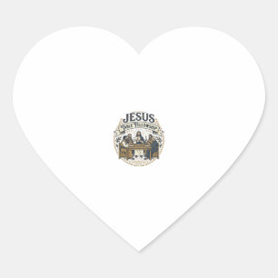 Jesus-Tischgemeinschaft Jesus-Tischgemeinschaft Ch Herz-Aufkleber