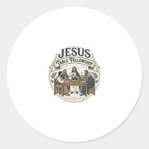 Jesus-Tischgemeinschaft Jesus-Tischgemeinschaft Ch Runder Aufkleber