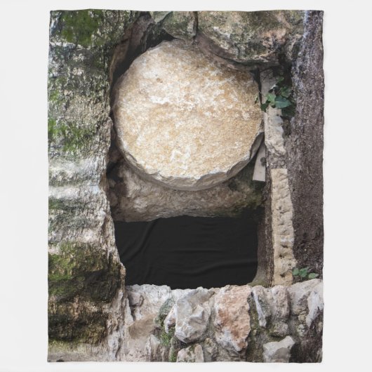 JESUS-TOMB FLEECEDECKE (Vorderseite)