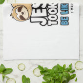 Jesus Took Naps, Funny Sloth Geschirrtuch (Gefaltet)