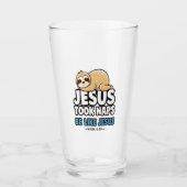 Jesus Took Naps, Funny Sloth Glas (Vorderseite)