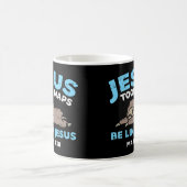 Jesus Took Naps Sloth Funny Bible Verse God Christ Kaffeetasse (Mittel)