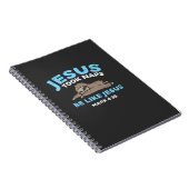Jesus Took Naps Sloth Funny Bible Verse God Christ Notizblock (Rechte Seite)