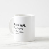 Jesus Took Nickerchen Kaffeetasse (Vorderseite Links)