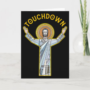 Jesus Touchdown Spaß Christlicher Glaube Sprüche M Karte