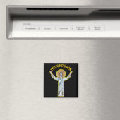 Jesus Touchdown Spaß Christlicher Glaube Sprüche M Magnet (In Situ (Geschirrspüler))