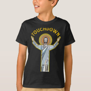 Jesus Touchdown Spaß Christlicher Glaube Sprüche M T-Shirt