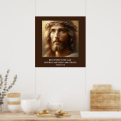 Jesus trägt die Krone von Thorns Poster (Küche)