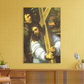 Jesus trägt überwölbte Leinwand (Insitu (Wohnzimmer))