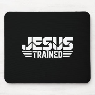 Jesus trainierte christliches Gott Familienringen Mousepad
