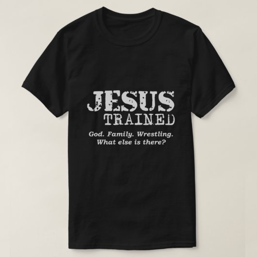 Jesus trainierter Wrestling Pullover Hoodie (Design vorne)