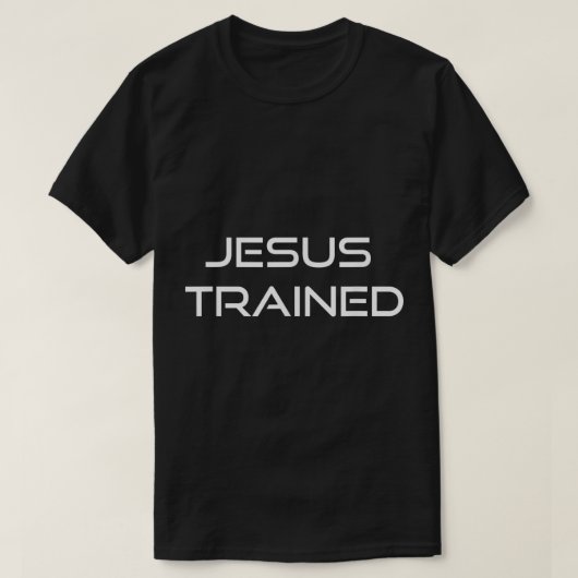 Jesus trainierter Wrestling T-Shirt (Design vorne)