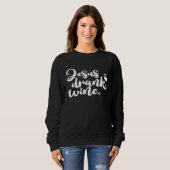 Jesus trank Wein PREMIUM Sweatshirt (Vorne ganz)