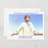 Jesus-Transformation Postkarte (Vorne/Hinten)