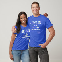 Jesus Trauma Terminator Bibel Christlich Blau