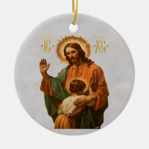 Jesus trifft die Wahl Keramik Ornament