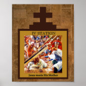 Jesus trifft seine Mutter Station 4 Poster (Vorne)