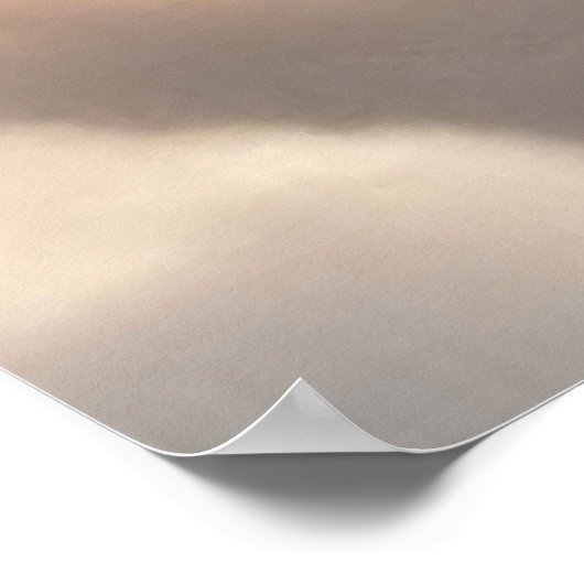 Jesus tröstet ein Pferd im Himmel Poster (Ecke)