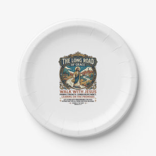 Jesus Trucker Long Haul T-Shirt Inspirierend Glaub Pappteller