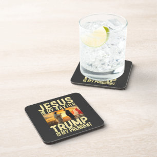 Jesus Trump - Jesus ist mein Herr Erlöser Getränkeuntersetzer