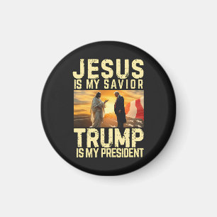 Jesus Trump - Jesus ist mein Herr Erlöser Magnet