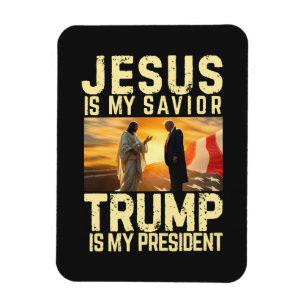 Jesus Trump - Jesus ist mein Herr Erlöser Magnet