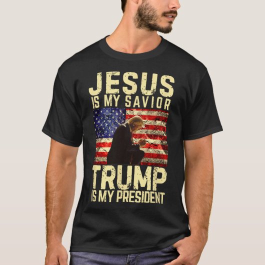 Jesus Trump T-Shirt - Jesus ist mein Lord Retter T (Vorderseite)