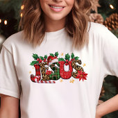 Jesus Typografie Christlicher Glaube Weihnachten Tri-Blend Shirt