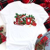 Jesus Typografie Christlicher Glaube Weihnachten Tri-Blend Shirt