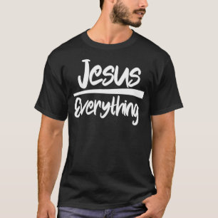 Jesus über alles Christliche religiöse Glaube T-Shirt
