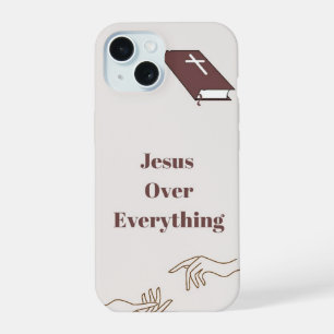 "Jesus über alles" IPhone 15 Telefongehäuse Hülle