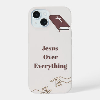 "Jesus über alles" IPhone 15 Telefongehäuse Hülle
