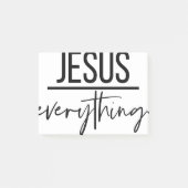 Jesus über alles post-it klebezettel (Vorderseite)