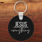 Jesus über alles Religiöse Christliche Christus o Schlüsselanhänger (Vorderseite)