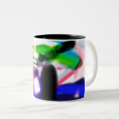 Jesus über Liebe Zweifarbige Tasse (VorderseiteRechts)