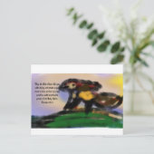 Jesus überflog postkarte (Stehend Vorderseite)