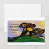 Jesus überflog postkarte (Vorne/Hinten)