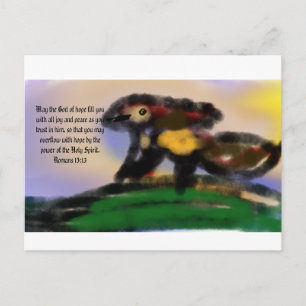 Jesus überflog postkarte