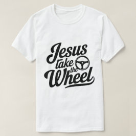 Jesus übernimmt das Rad - Christlicher Witz T-Shirt
