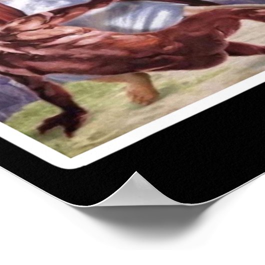 Jesus überquert den Satan Basketball Poster (Ecke)