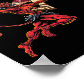 Jesus überquert den Teufel Basketball Player Dunk Poster (Ecke)