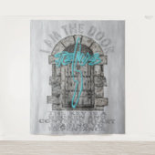 Jesus überquert die Wägung eines T-Shirts Wandteppich (Vorderseite)