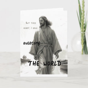 Jesus überwindet Grußkarte Karte