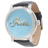 Jesus-Uhr Armbanduhr (Schrägansicht)