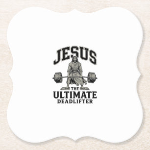 Jesus ultimales Deadlifter Vintage Gym Shirt Desig Untersetzer