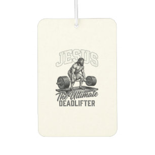 Jesus Ultimate Deadlifter Vintage Vector T-Shirt D Autolufterfrischer