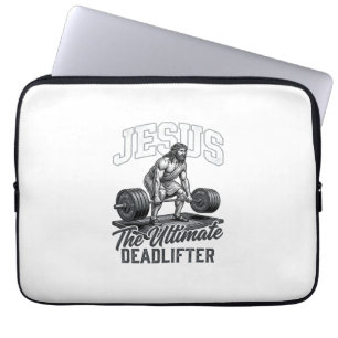 Jesus Ultimate Deadlifter Vintage Vector T-Shirt D Laptopschutzhülle