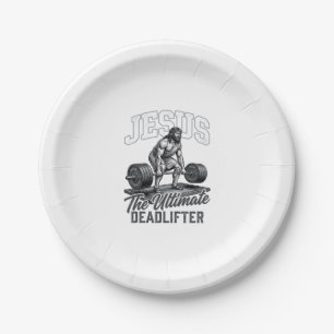Jesus Ultimate Deadlifter Vintage Vector T-Shirt D Pappteller