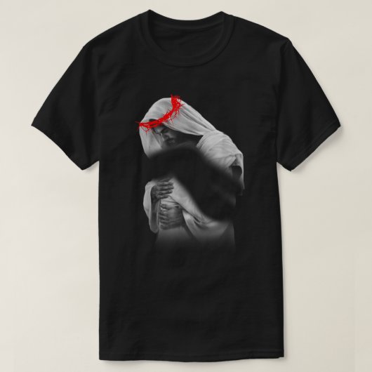 Jesus umarmt mich Jesus, der mich als Gott umarmt T-Shirt (Design vorne)